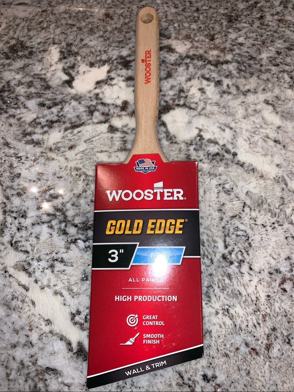 WOOSTER GOLD EDGE 3” FIRM WALL & TRIM PAINT BRUSH NEW